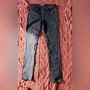 NY & Company Superfine Liberty Zip Black Skinny Jeans – Size 29